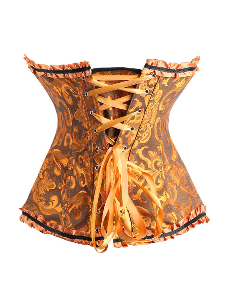 Ruffles Corset Top Strapless Waist Trainer