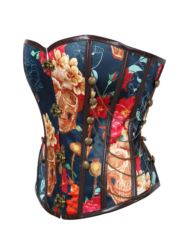 Floral Corset Top Strapless Waist Trainer