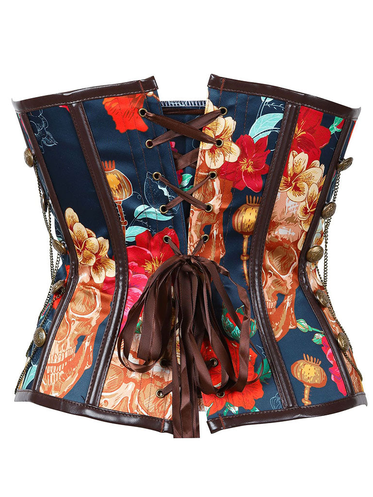 Floral Corset Top Strapless Waist Trainer