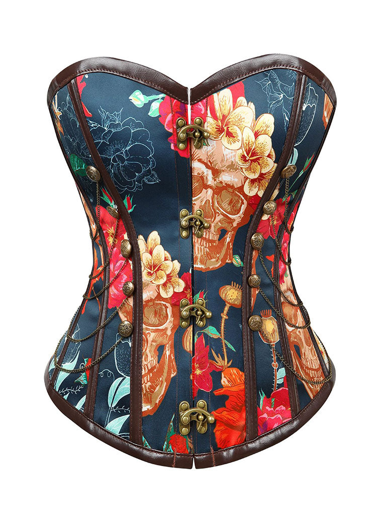 Floral Corset Top Strapless Waist Trainer
