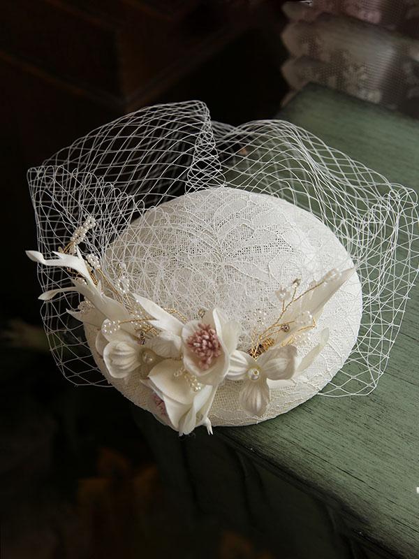 Lace Flover Tulle Vintage Lace 1950S Hat