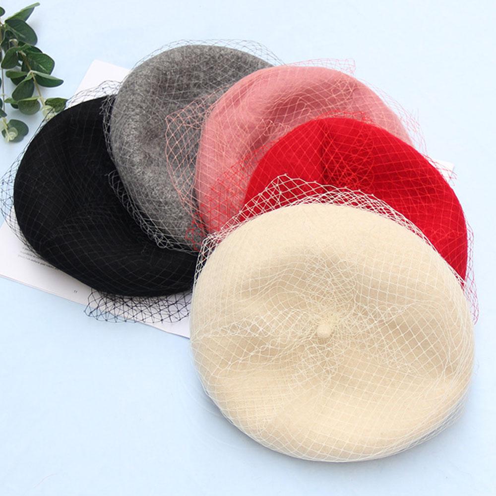 Wool Felt Beret Hat Cap