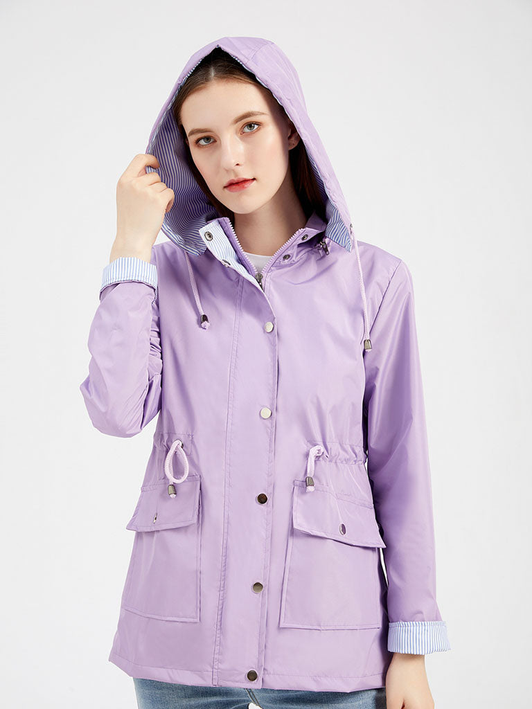 Jacket Daily Going Out Fall Winter Casual Solid Color Hoodie Sporty Jacket
