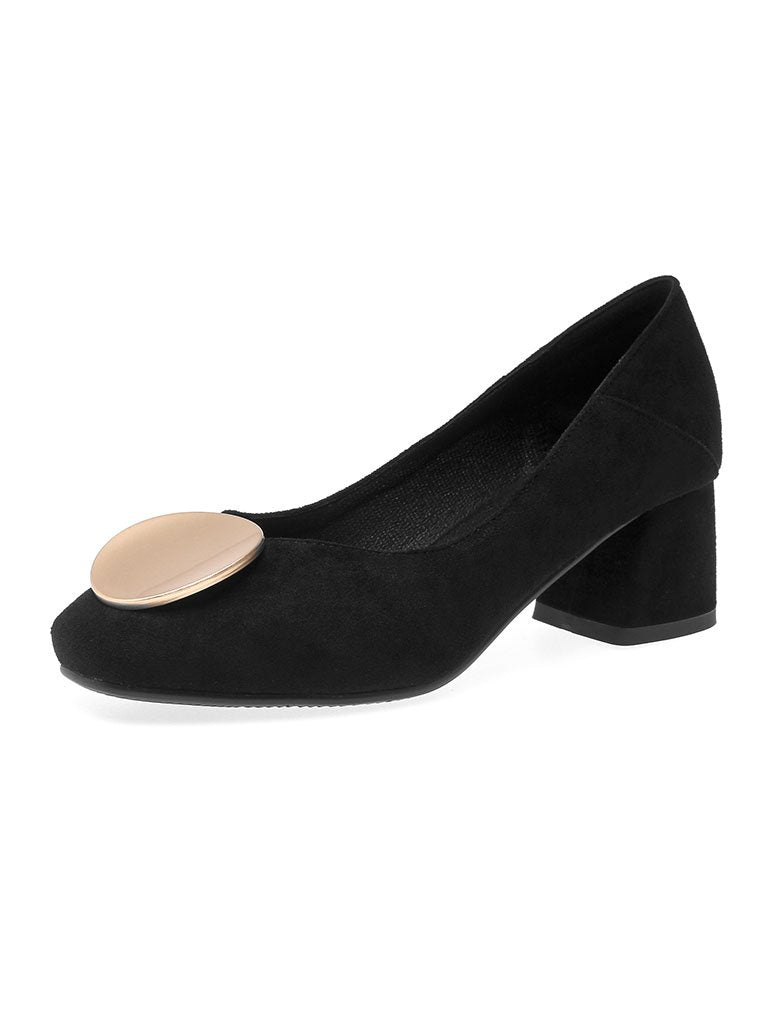 Stiletto Heel Pointed Toe Suede Vintage Shoes