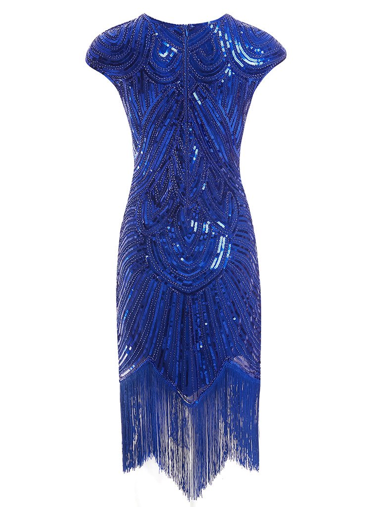 4 Colors 1920s Sequined Flapper Dress