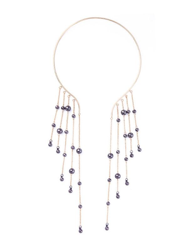 Tassel Pendant Cuff Choker Waterfall Necklace