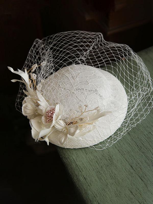 Lace Flover Tulle Vintage Lace 1950S Hat