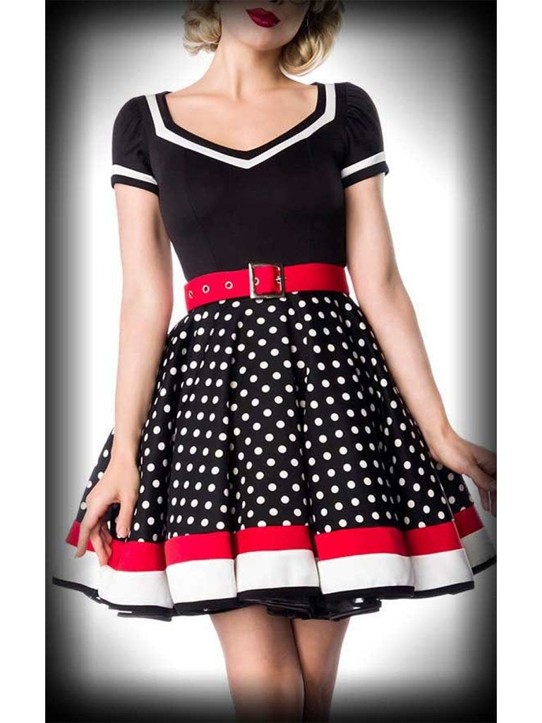 Polka Dots A Line Vintage Dress