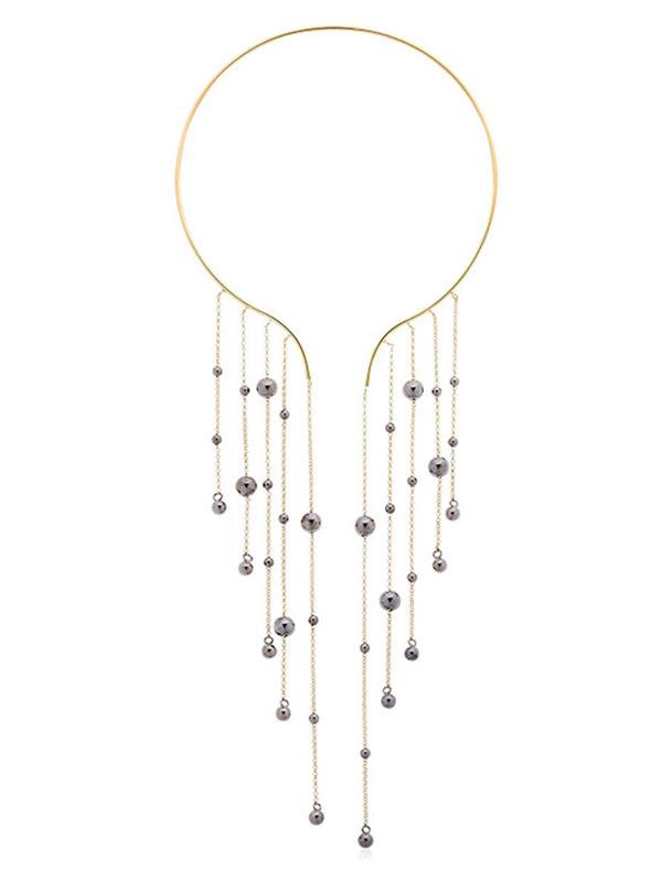 Tassel Pendant Cuff Choker Waterfall Necklace