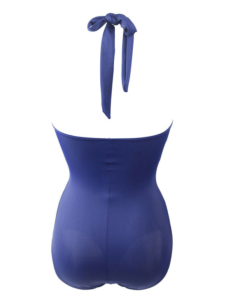 Retro Style The Old Glory Style One Piece Swimsuit