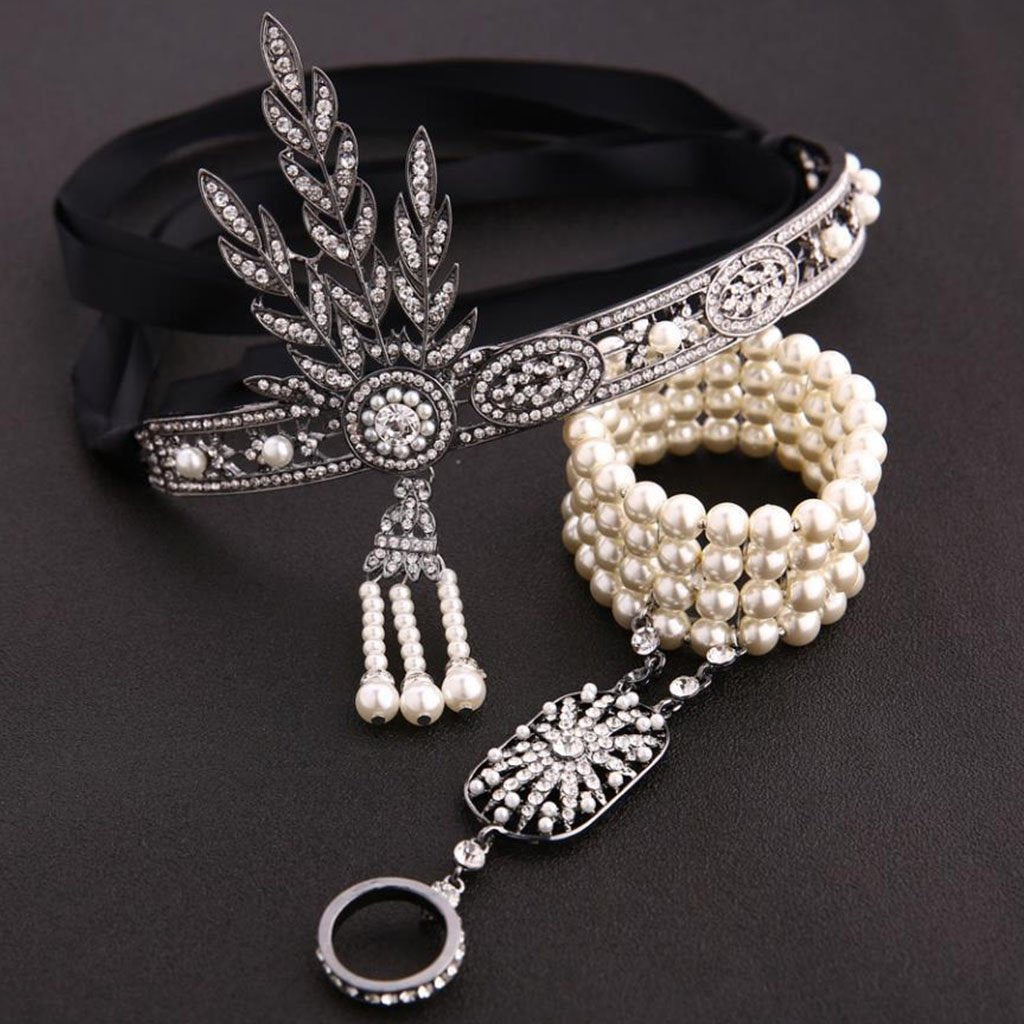 1920S Flapper Costume Great Gatsby Accessory Set