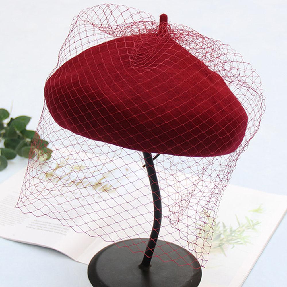 Wool Felt Beret Hat Cap