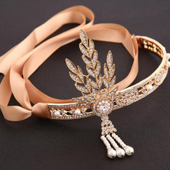 1920S Leaf Flapper Headband