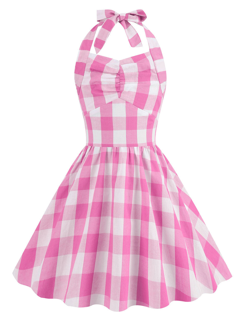 Kids Little Girls' Dress Brabie Plaid Halter 1950S Dress