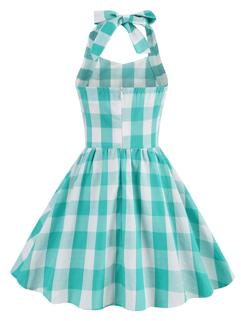 Kids Little Girls' Dress Brabie Plaid Halter 1950S Dress