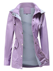 Jacket Daily Going Out Fall Winter Casual Solid Color Hoodie Sporty Jacket