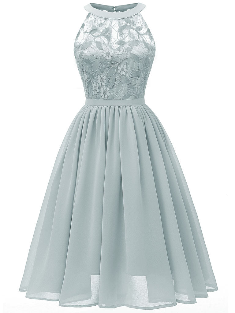Lace Round Collar 50s 60s Dress