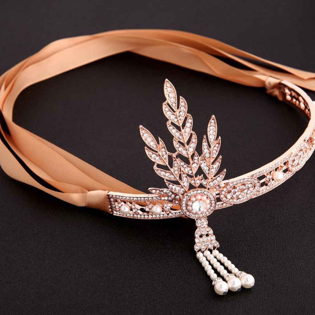 1920S Leaf Flapper Headband