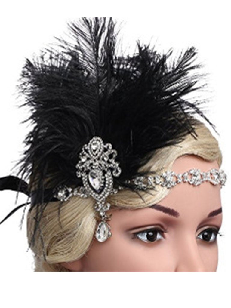 1920S Flapper Costume Feather Accessory