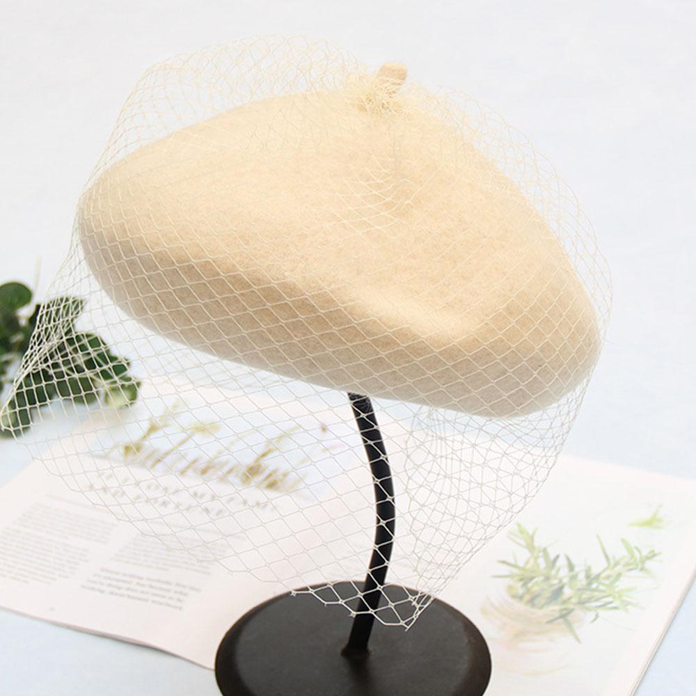 Wool Felt Beret Hat Cap