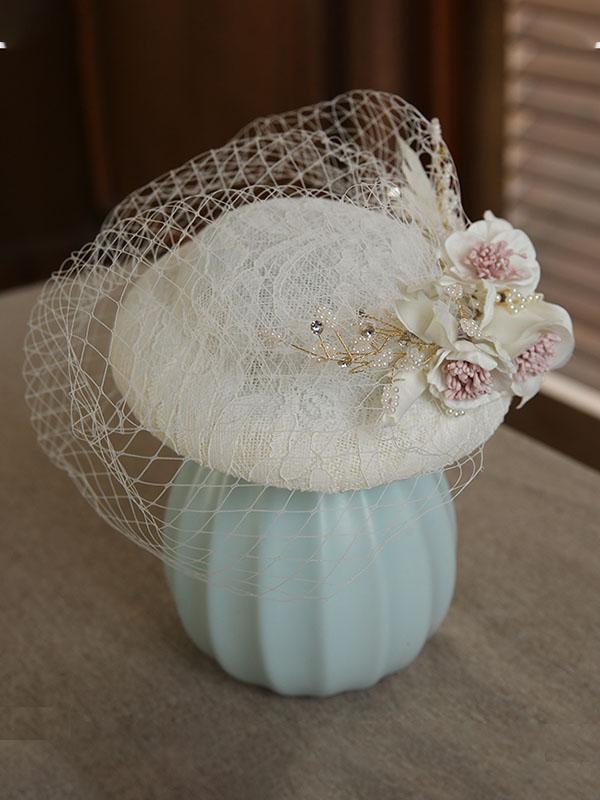 Lace Flover Tulle Vintage Lace 1950S Hat