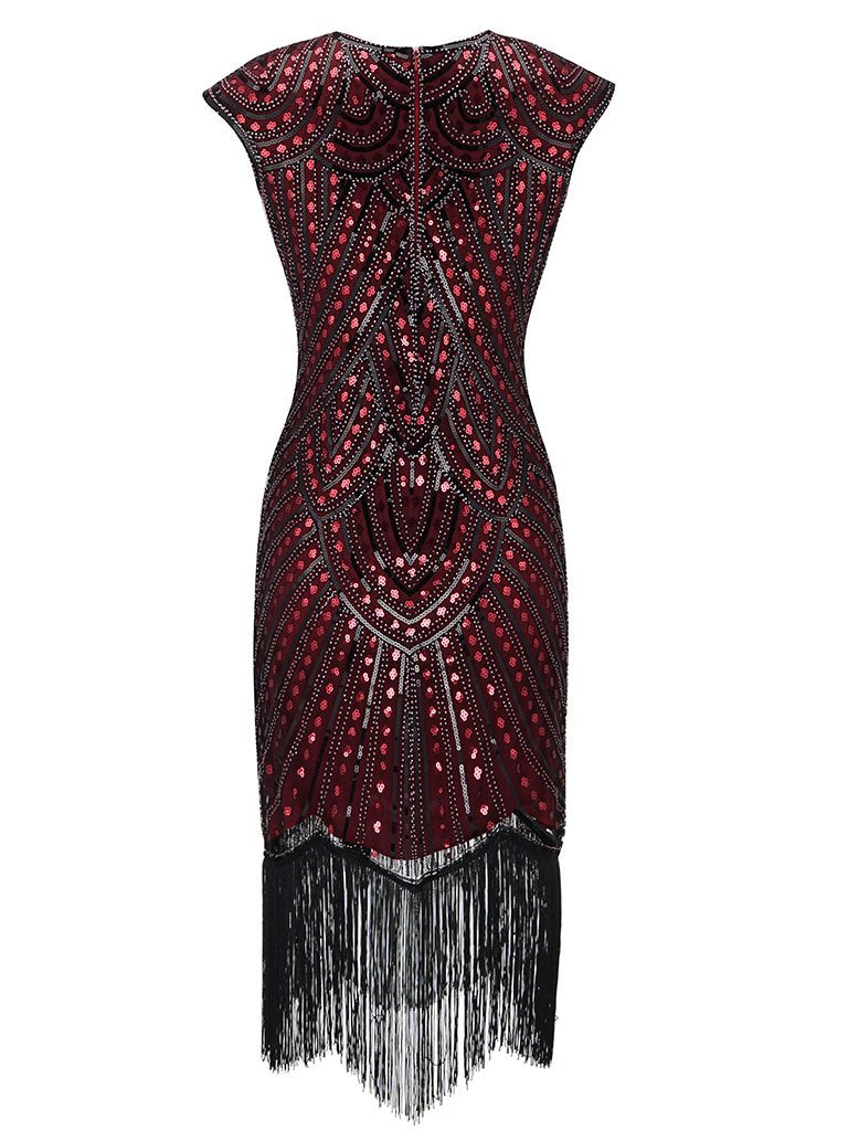 1920S Beaded Flapper Gatsby Dress