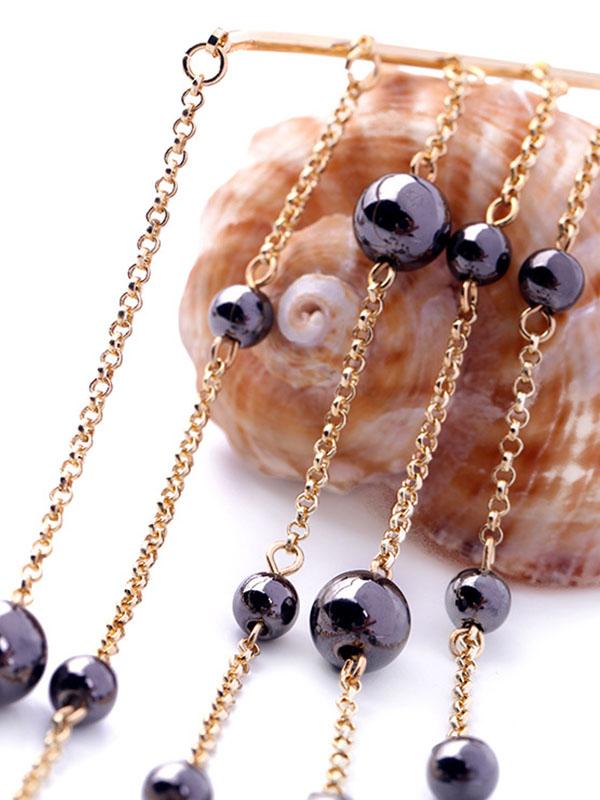 Tassel Pendant Cuff Choker Waterfall Necklace