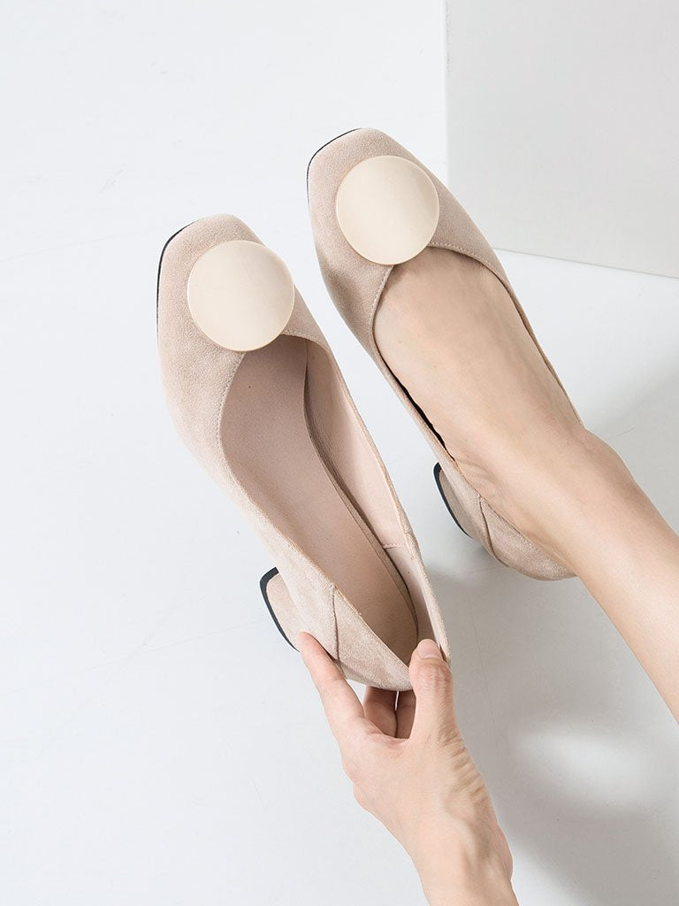 Stiletto Heel Pointed Toe Suede Vintage Shoes