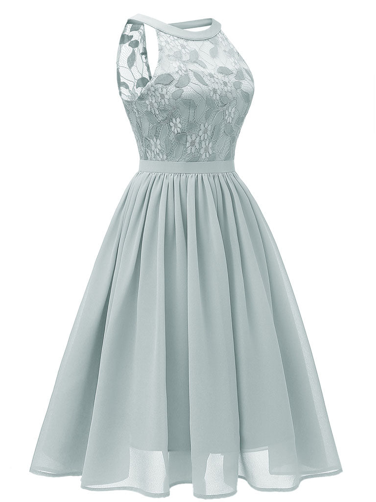 Lace Round Collar 50s 60s Dress