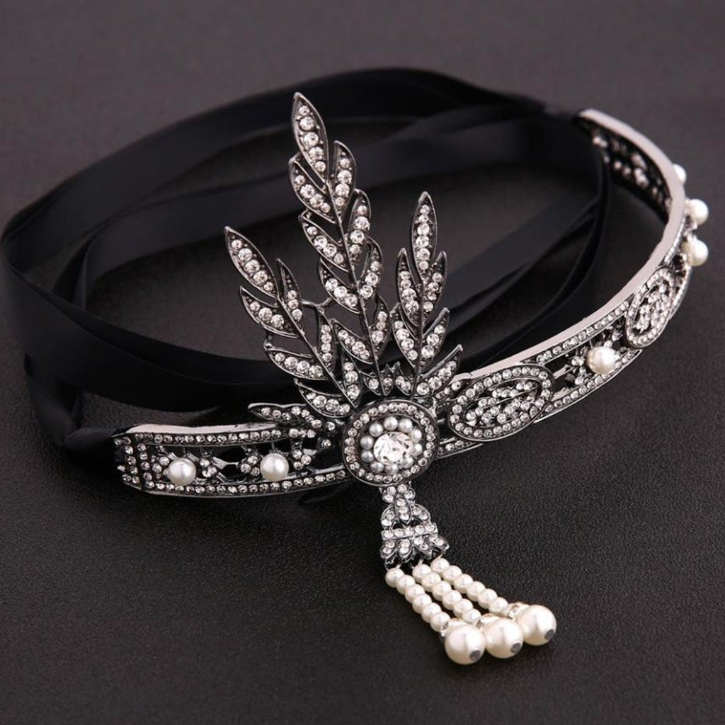1920S Leaf Flapper Headband