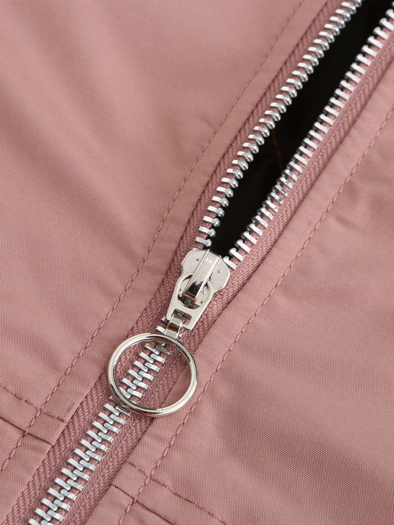 Pilot Style Jacket Daily Fall Winter Casual Two tone Stand Collar Sporty Jacket