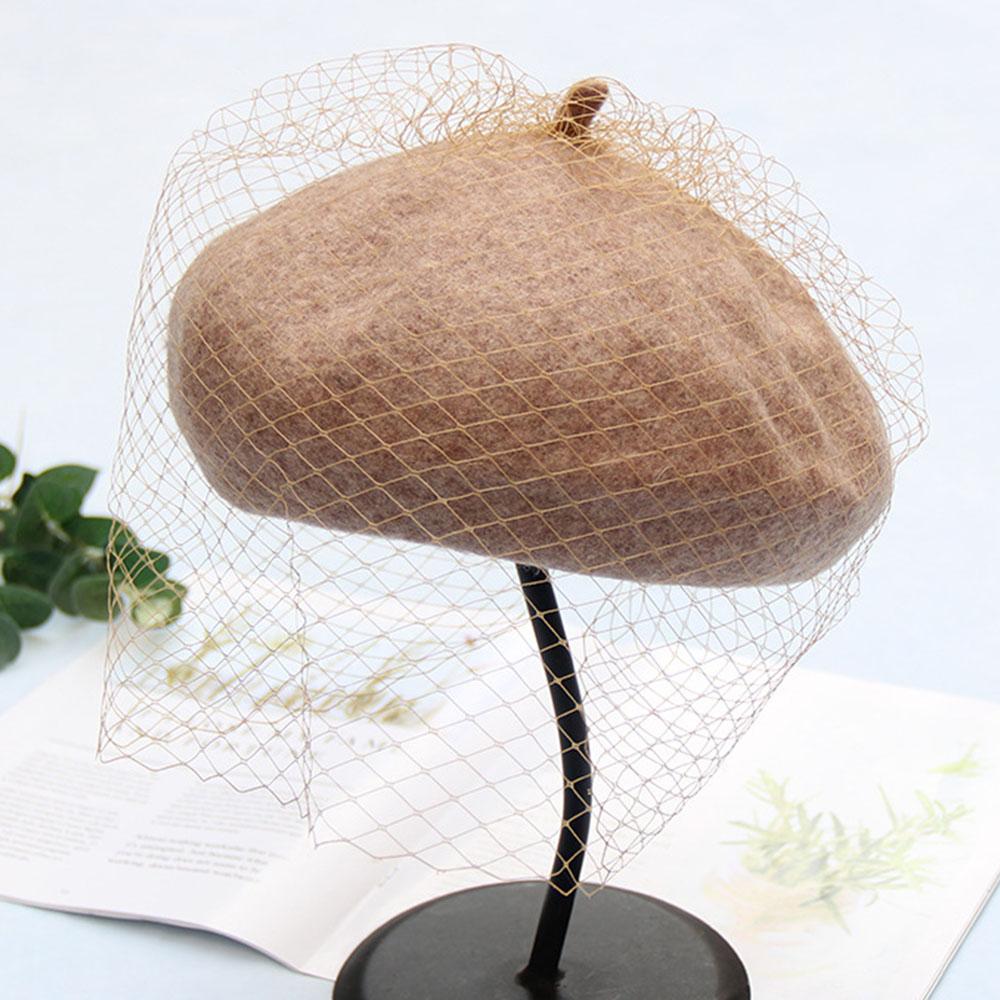 Wool Felt Beret Hat Cap