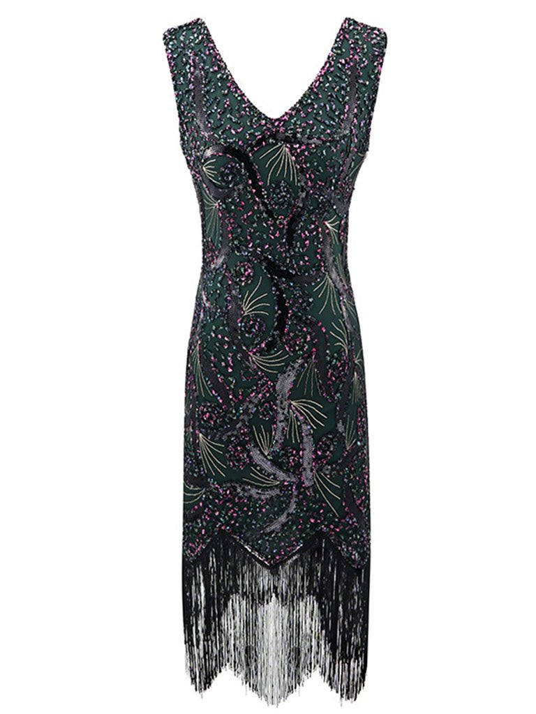1920S Sequined Flapper Dress