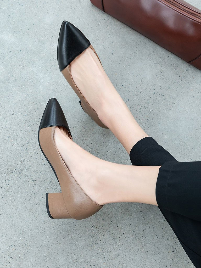 Stiletto Heel Pointed Toe PU Vintage Shoes