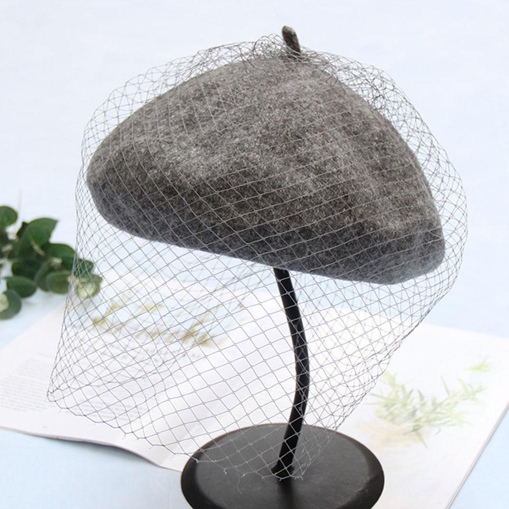 Wool Felt Beret Hat Cap
