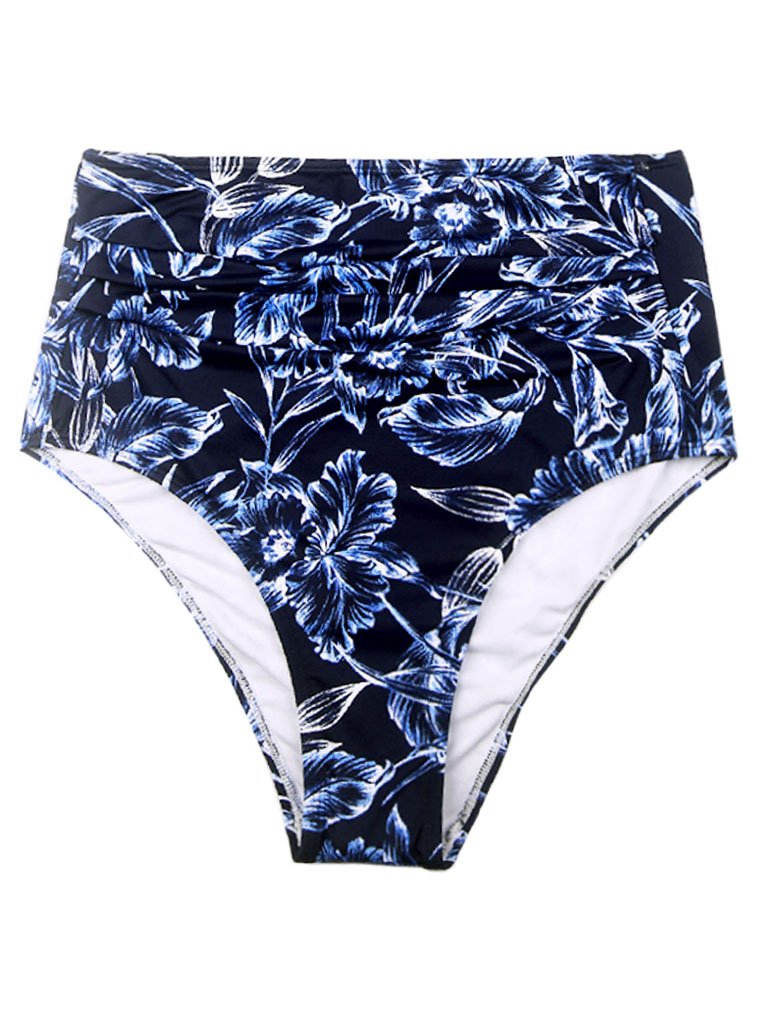Retro Style High Waisted Backless Two Pieces Swimsuit Sets