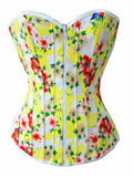 Retro Flower Strapless Corset