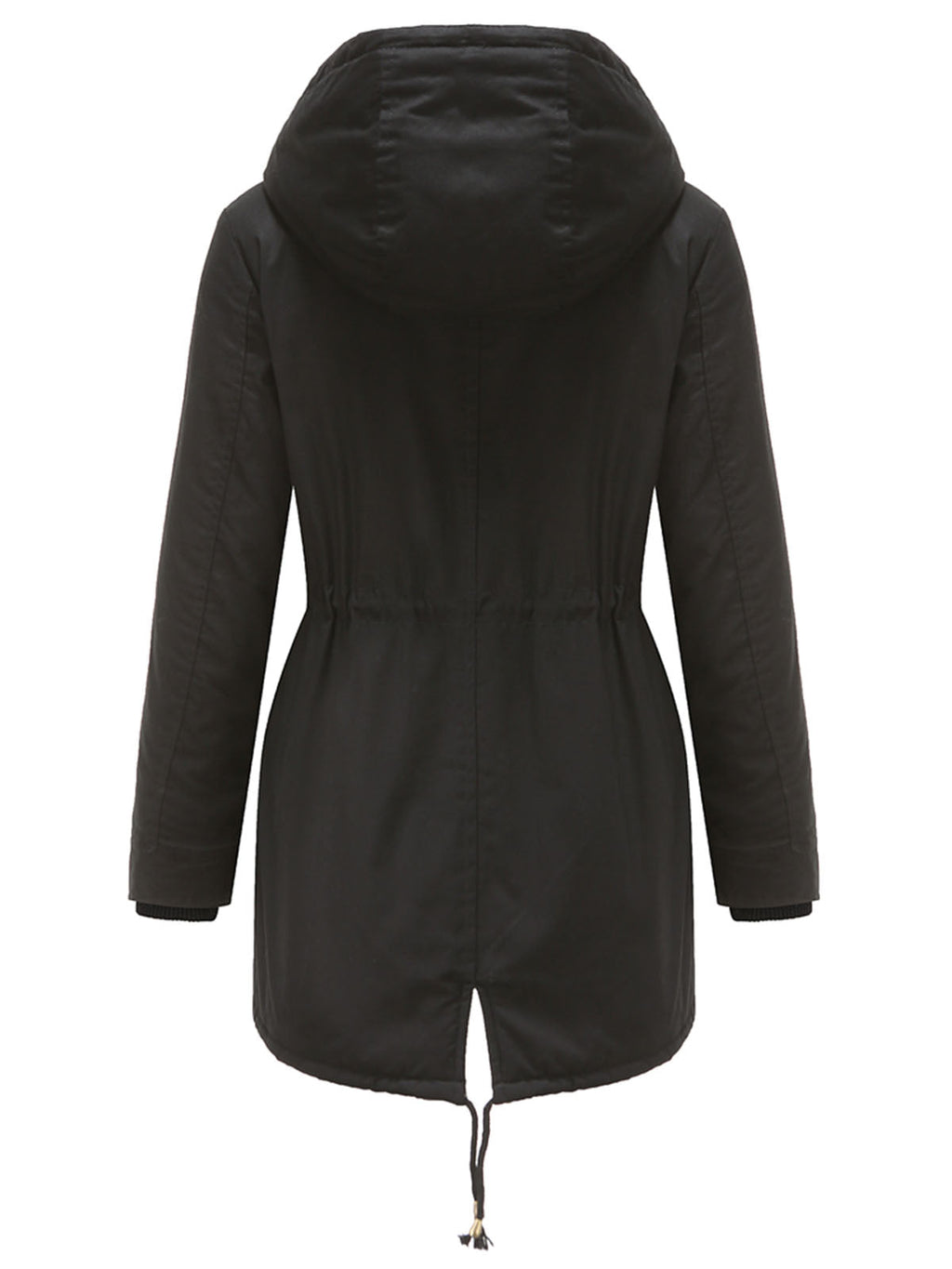 Parka Coat Street Daily Winter Plush Long Coat Solid Color Oversized Fur Warm Coat