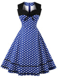 1950s Polka Dot Swing Dress