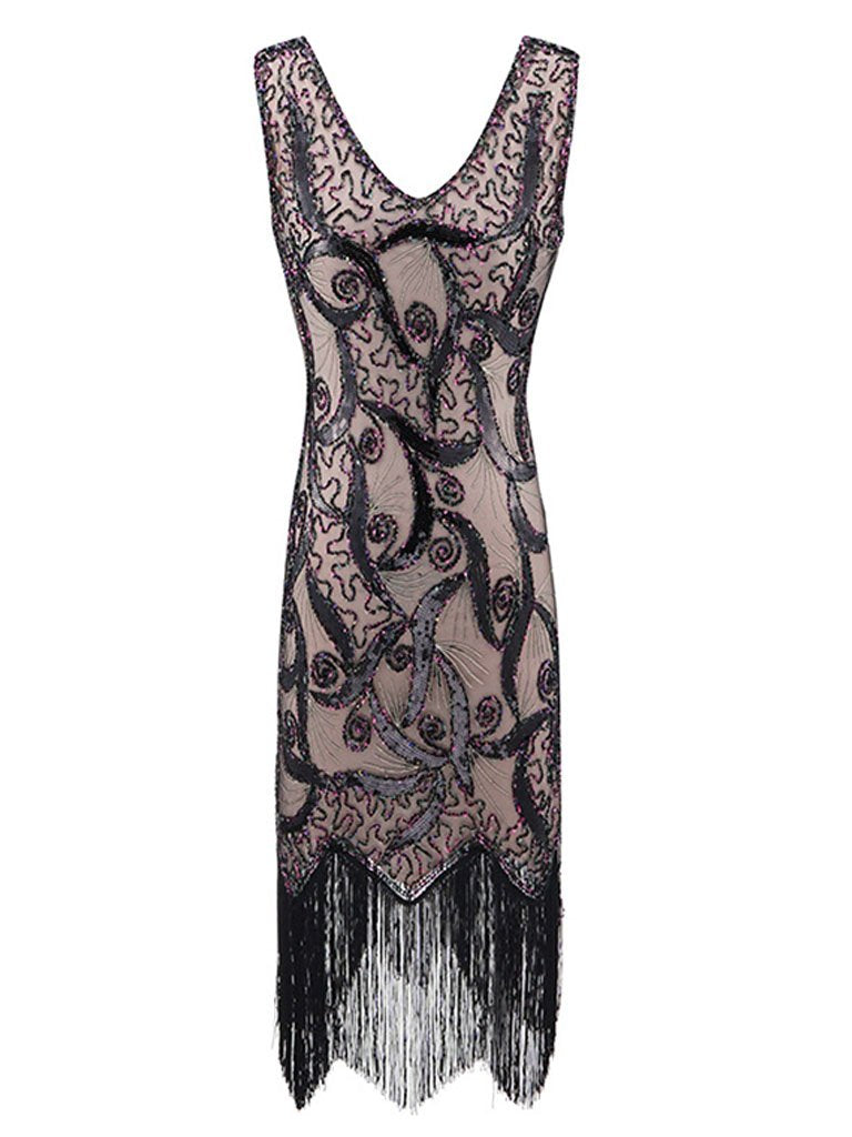1920S Sequined Flapper Dress