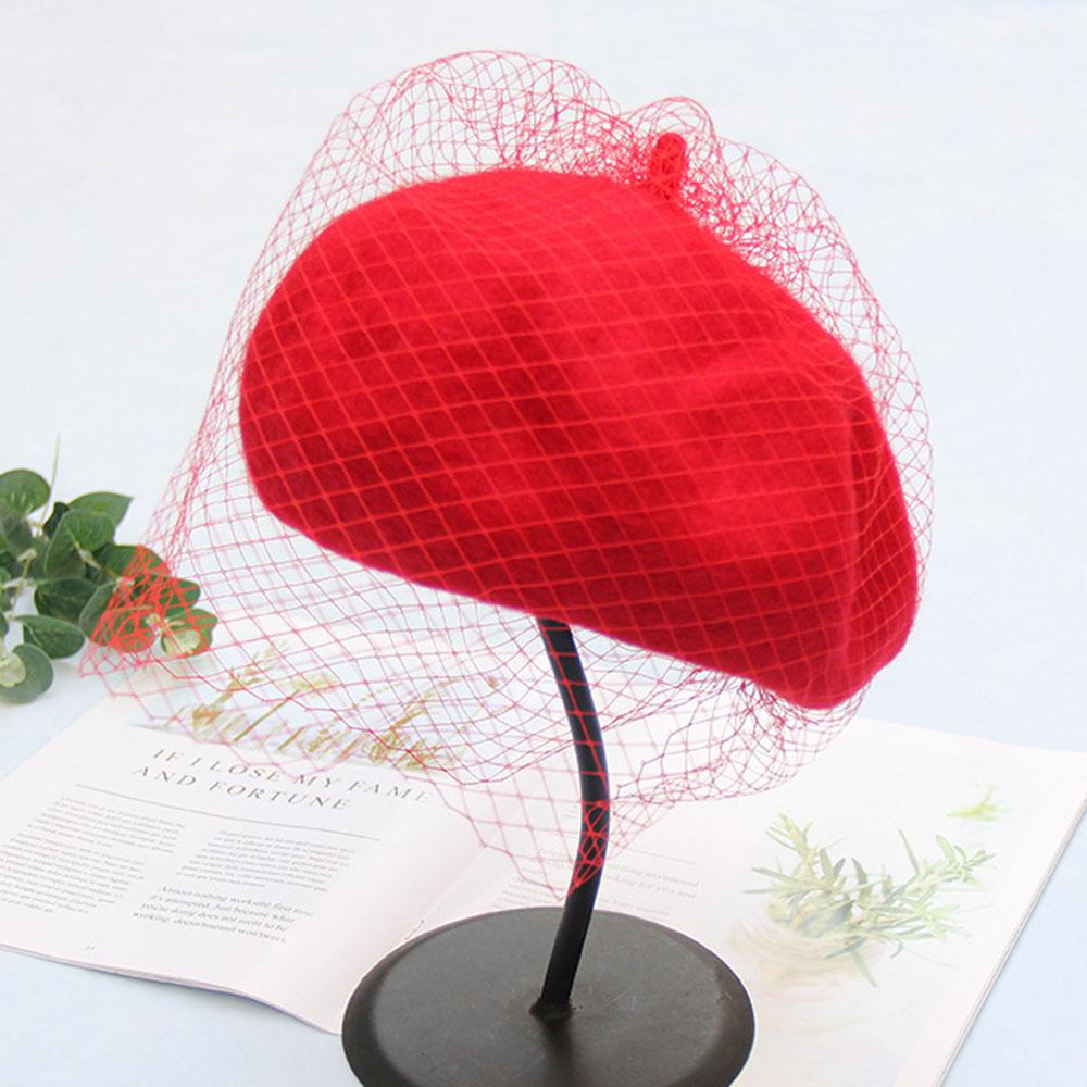 Wool Felt Beret Hat Cap