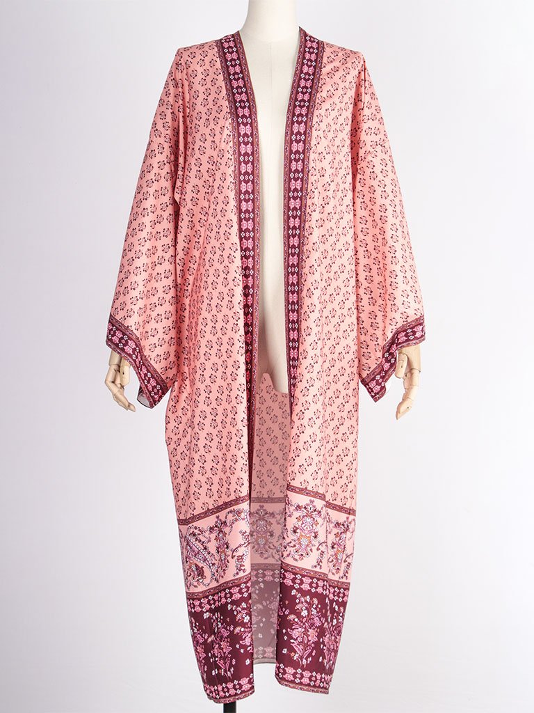 Boho Dress Bikini Cover Up Long Kimono Beach Dress For Women