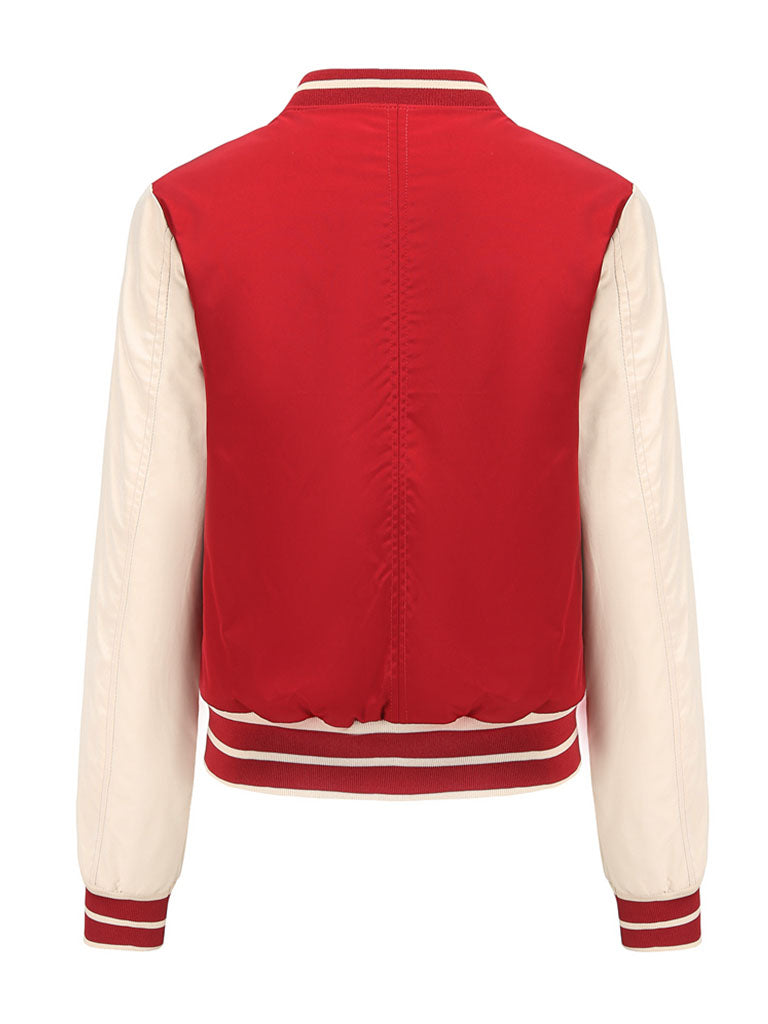 Jacket Street Daily Fall Winter Casual Two Tone Stand Collar Sporty Jacket
