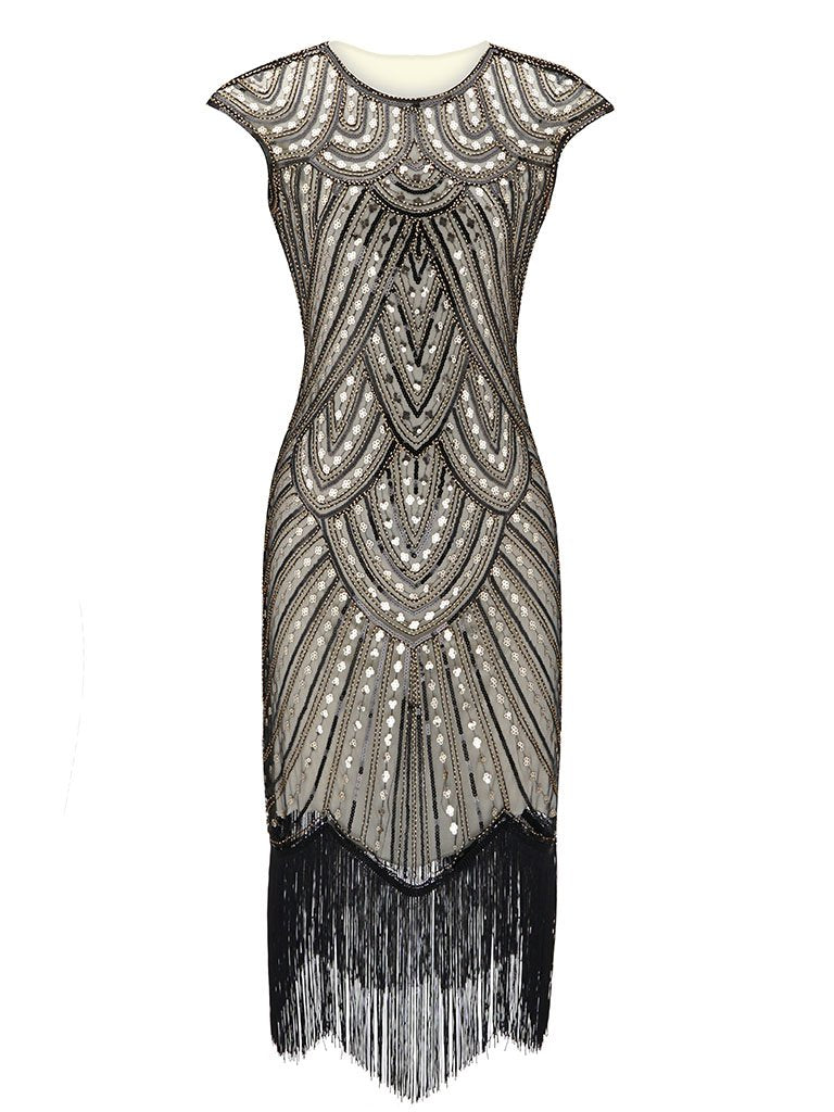 1920S Beaded Flapper Gatsby Dress