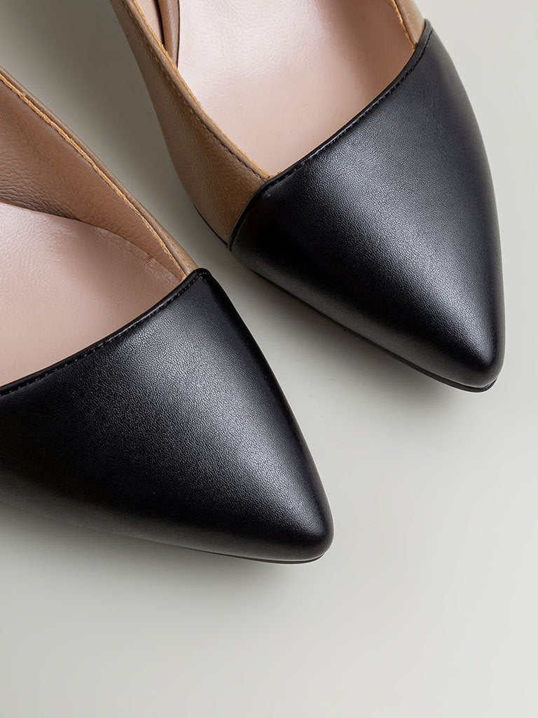 Stiletto Heel Pointed Toe PU Vintage Shoes