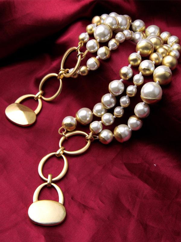 1950S Pearl Vintage Necklace