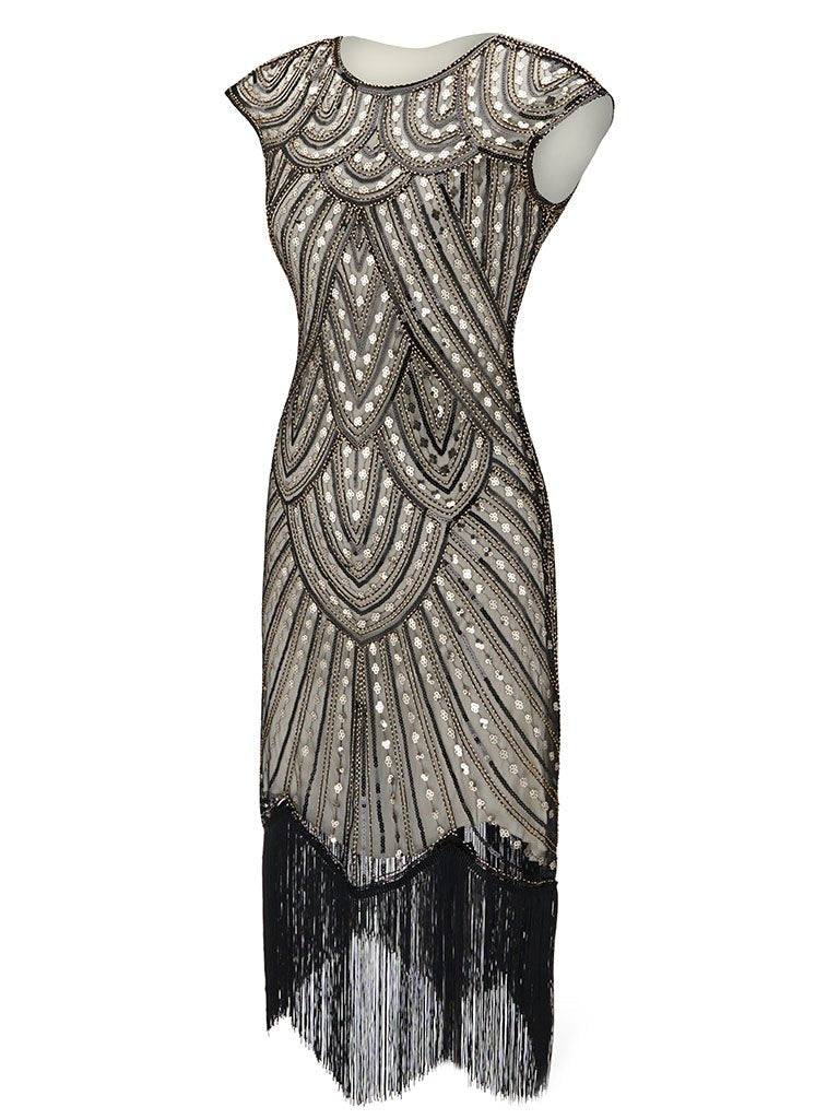 1920S Beaded Flapper Gatsby Dress