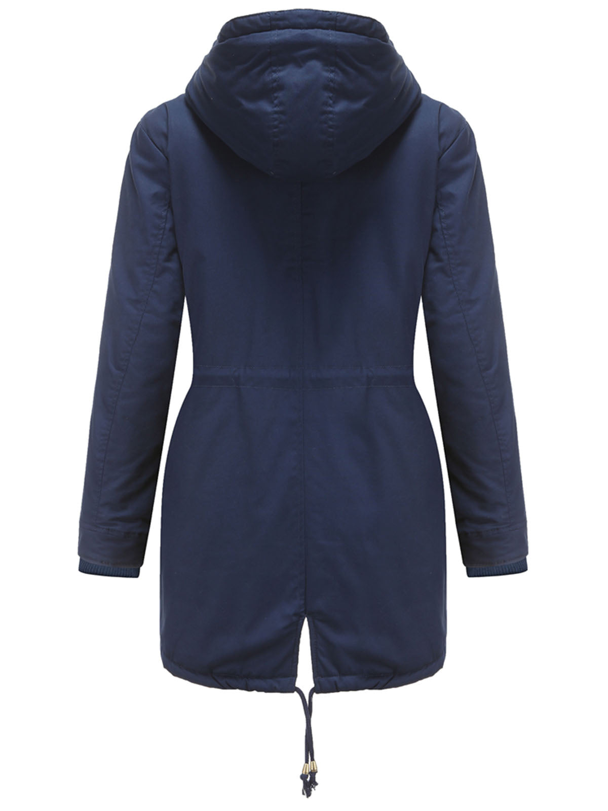 Parka Coat Street Daily Winter Plush Long Coat Solid Color Oversized Fur Warm Coat