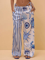Three Piece Shell Print r Swimsuit