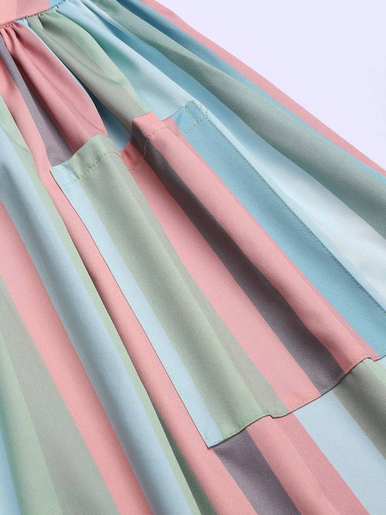 The Marvelous Mrs.Maisel Costume Dress Stripe Vintage Dress Set